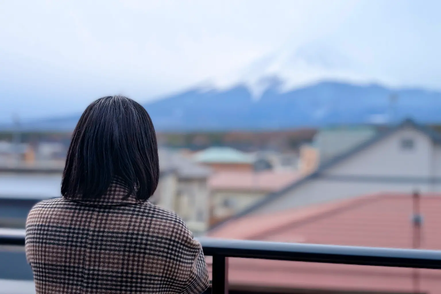 天空の富士テラスの富士山を望むテラス