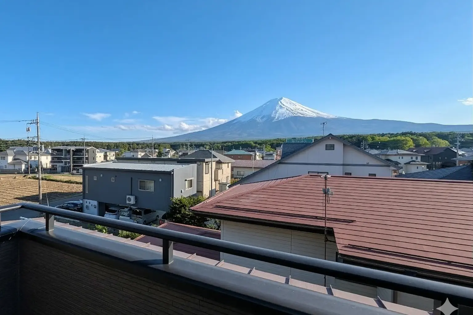 Mt. Fuji view at VARIE Sky Fuji Terrace