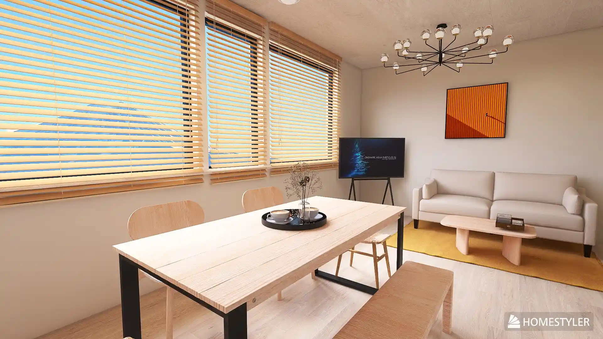 Living space at VARIE Sky Fuji Terrace