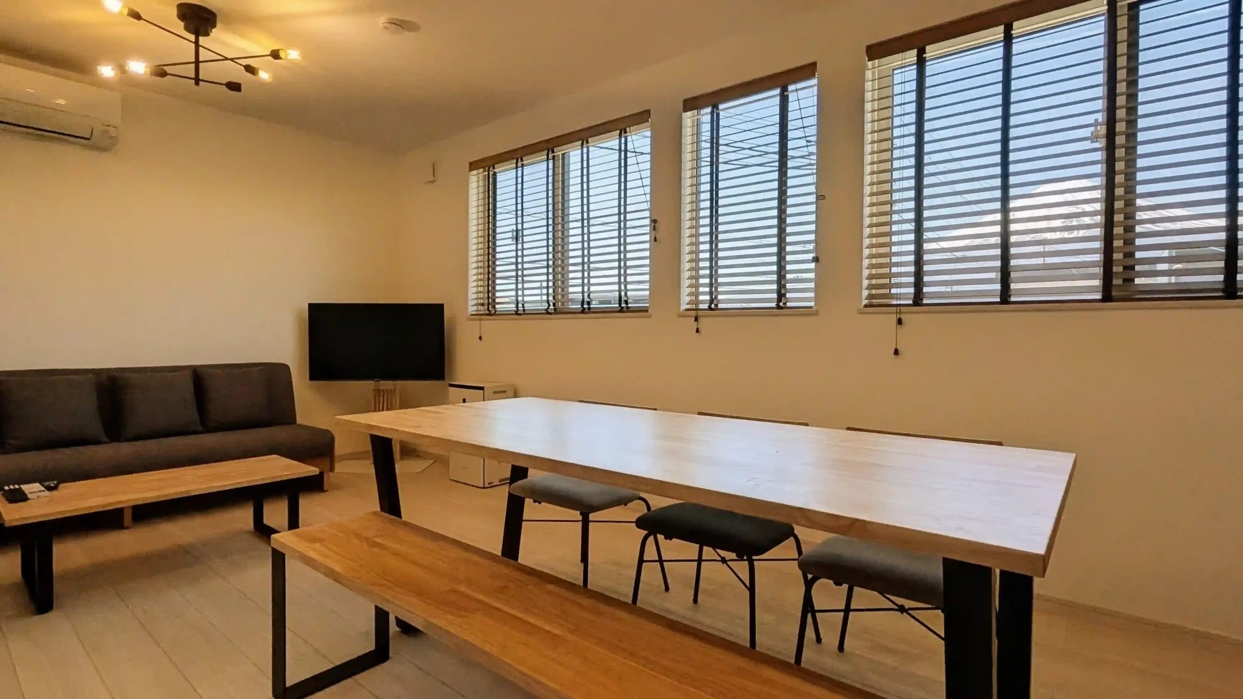 Living and dining space at Varie Sky Fuji Terrace